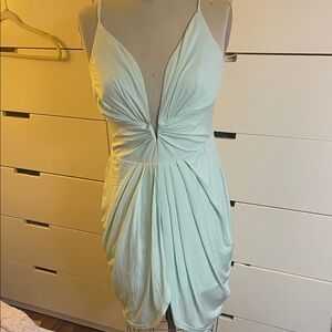 VENUS Light Green Mini Dress